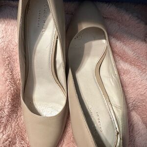 Cole Haan nude heels, size 9